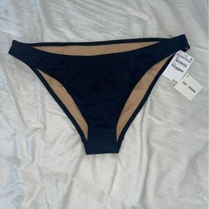 Nu Swim Nordstrom black cheeky swim suit bikini bottoms